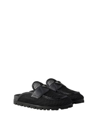 靴 Archive PRADA mesh mules black Prada Women's Mesh Fabric Mules | Bloomingdale's Shoes