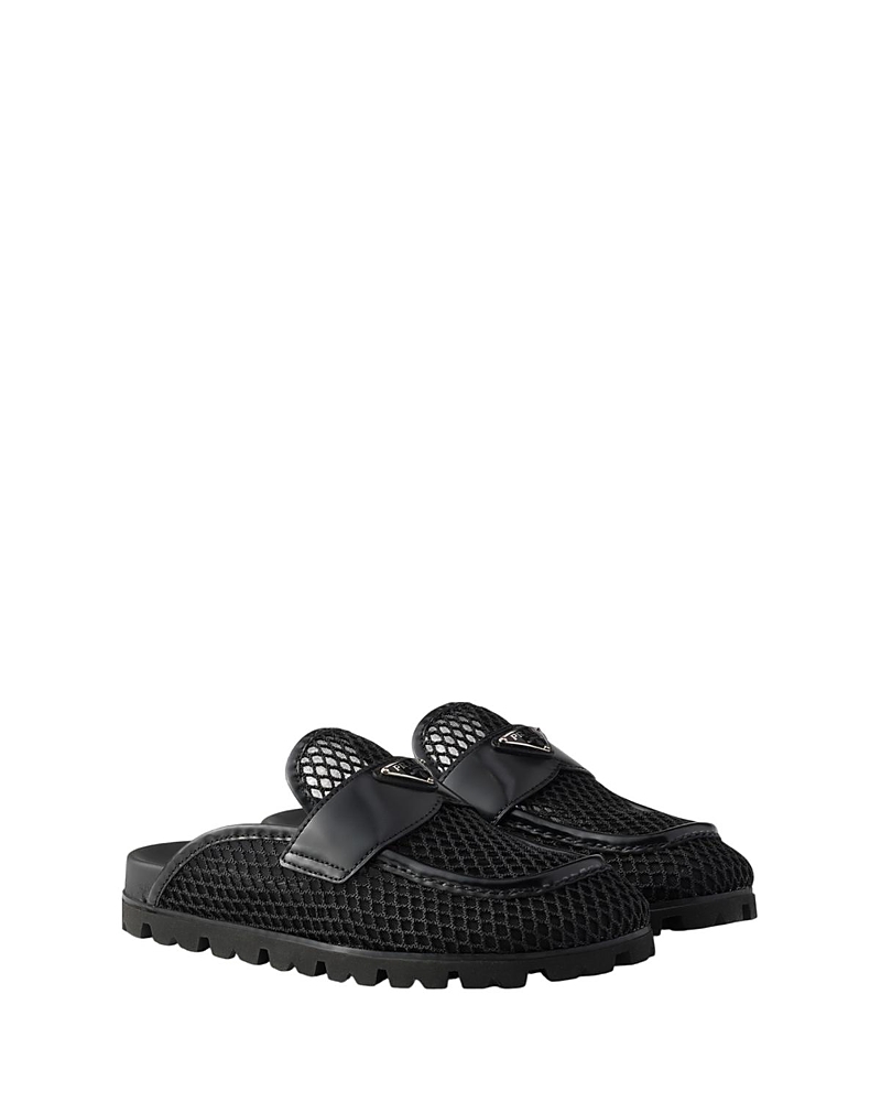 Prada Women's Mesh Fabric Mules