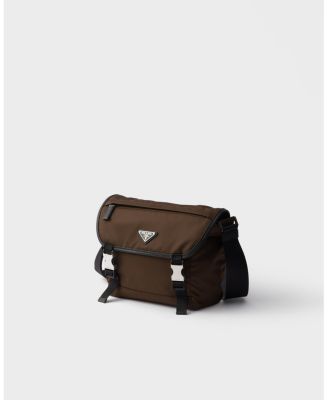 Re-Nylon and Saffiano Leather Shoulder Bag