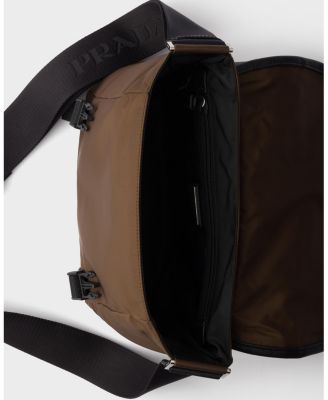 Re-Nylon and Saffiano Leather Shoulder Bag