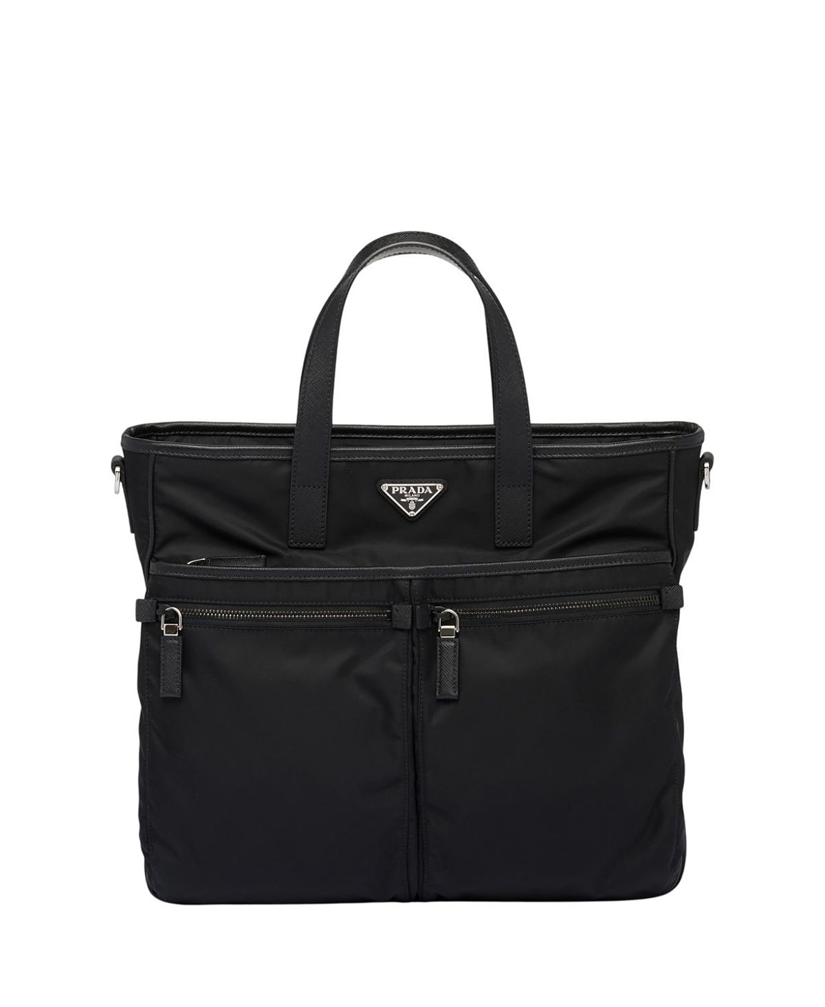Prada Re-Nylon and Saffiano Leather Tote Bag