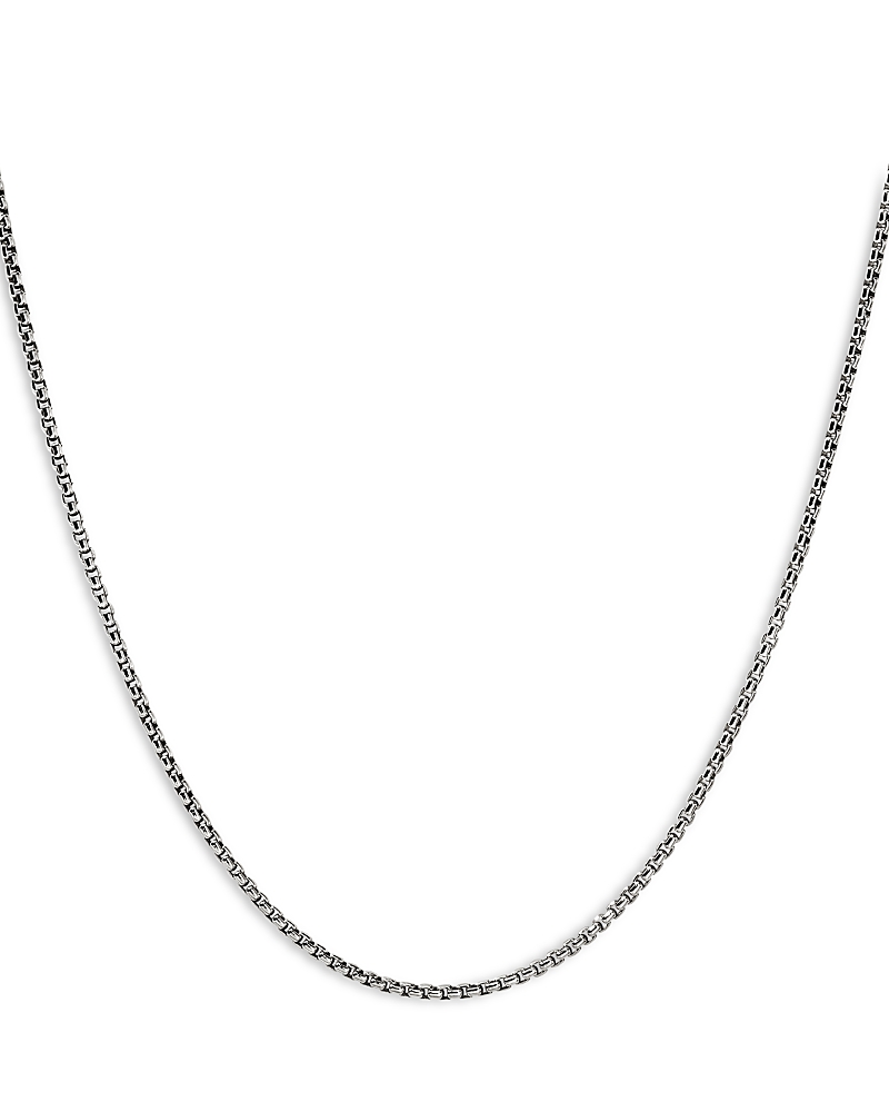 John Hardy Sterling Silver Chain Box Link Necklace, 24 · 24