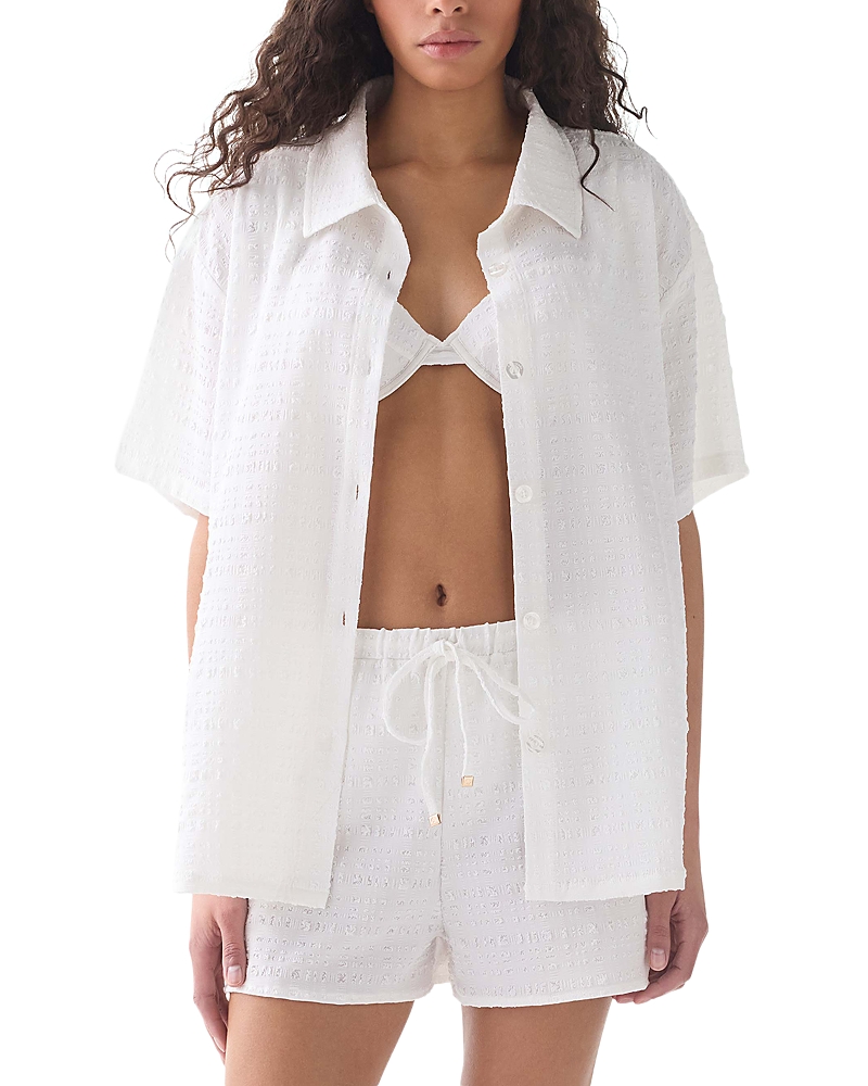 kate spade new york Short Sleeve Cover Up Shirt