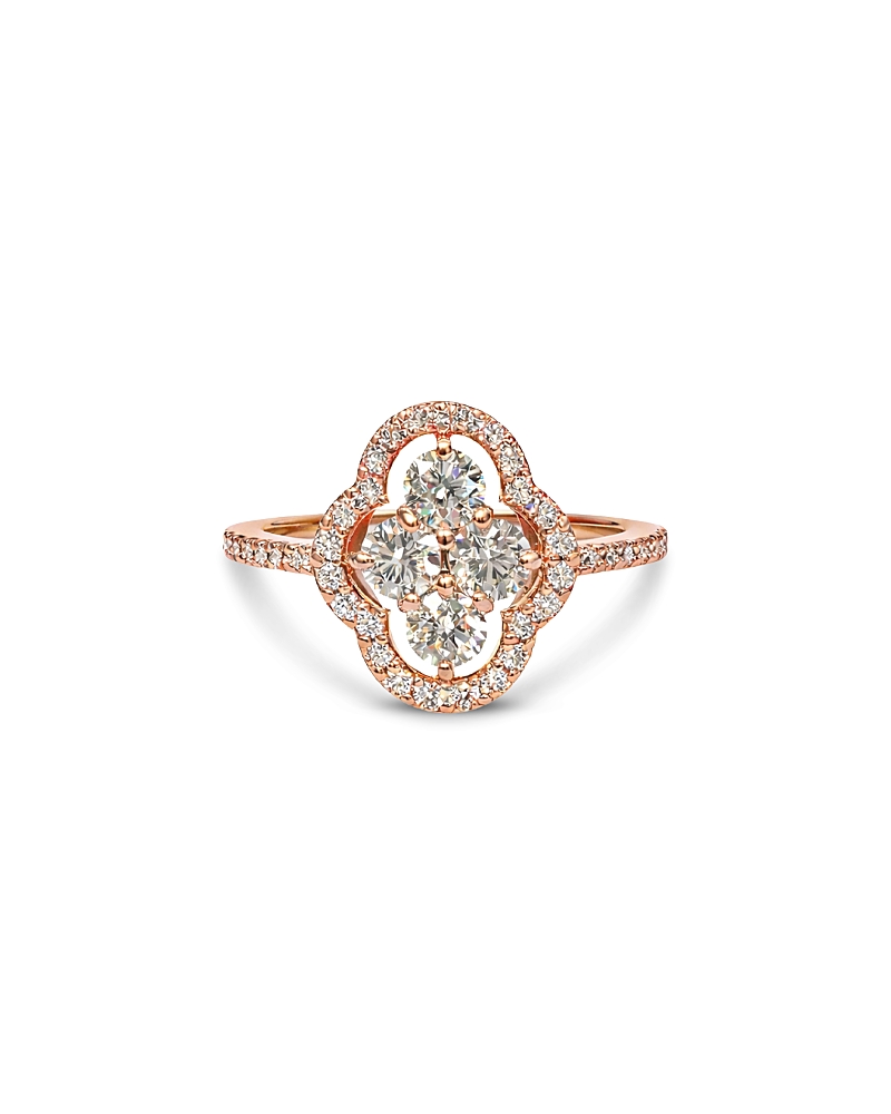 Piranesi 18K Rose Gold Maison Diamond Halo Cluster Statement Ring
