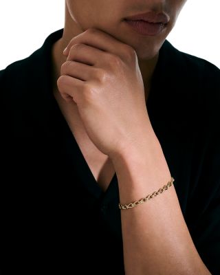 14K Yellow Gold Surf Open Link Chain Bracelet