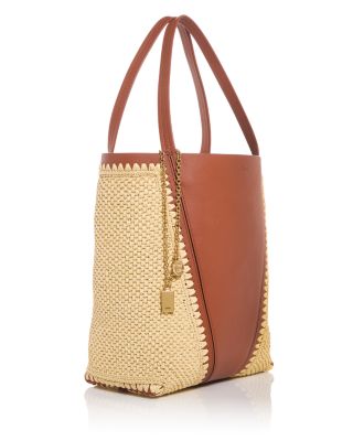 Medium Spin Raffia Tote Bag