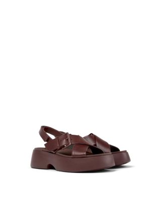  Women's Tasha Leather X-Strap Sandal