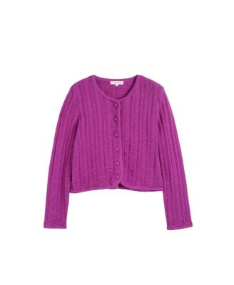  Women's Cotton Crochet Cardigan