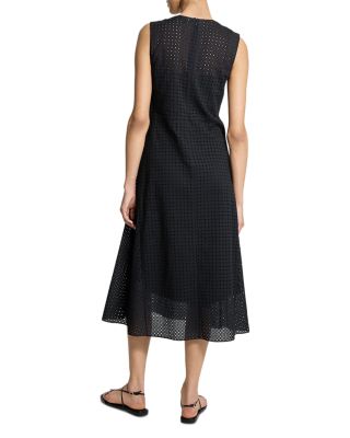 Eyelet Embroidered Midi Dress