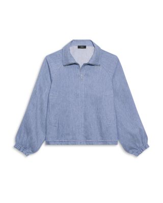 Ruffled Denim Jacket