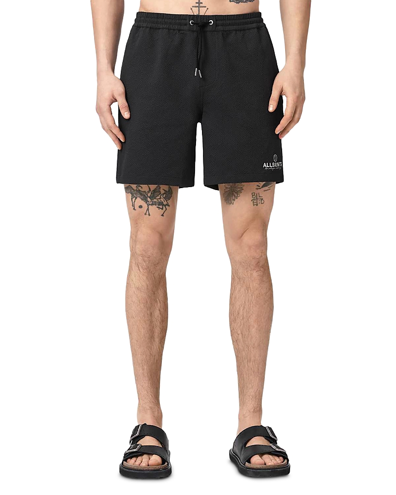 Allsaints Emblem Slim Fit 6.3 Swim Shorts