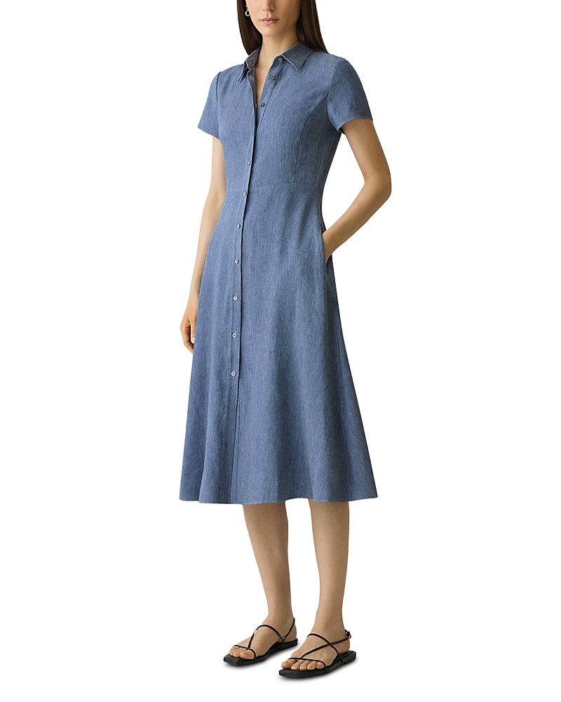 Theory Short Sleeve Shirtdress