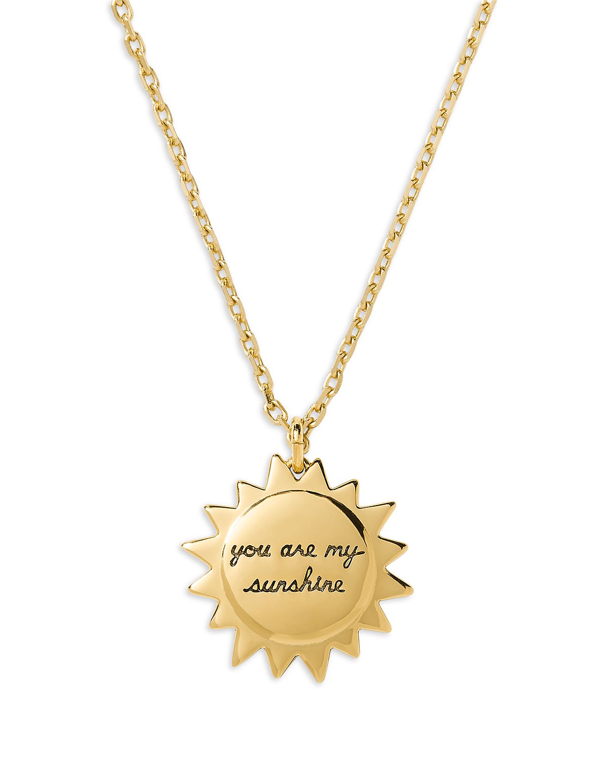 kate spade new york You Are My Sunshine Pendant Necklace,