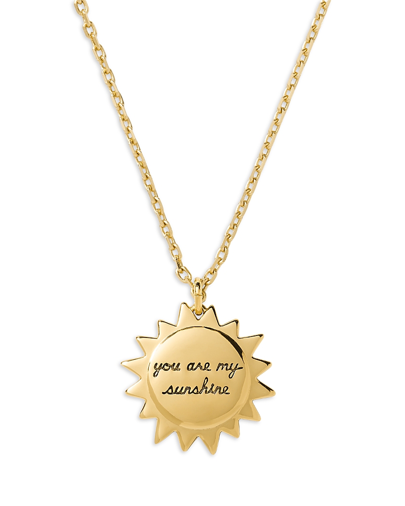 kate spade new york You Are My Sunshine Pendant Necklace, 16