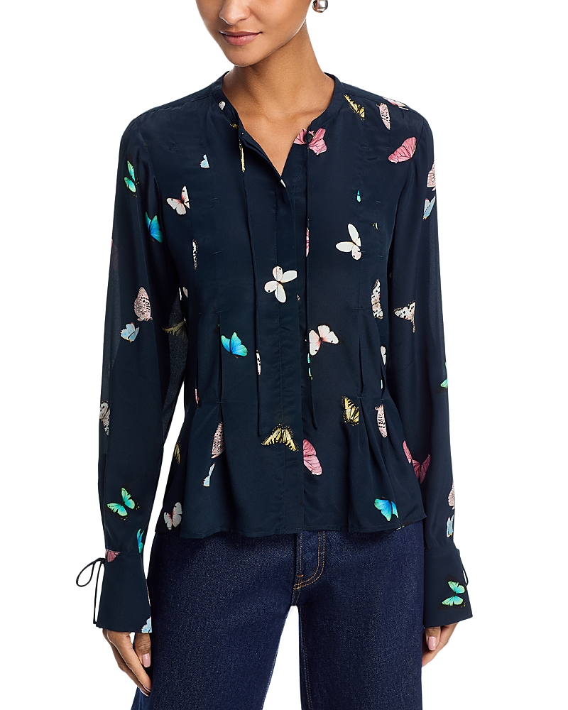 rag & bone Arden Printed Pleated Blouse