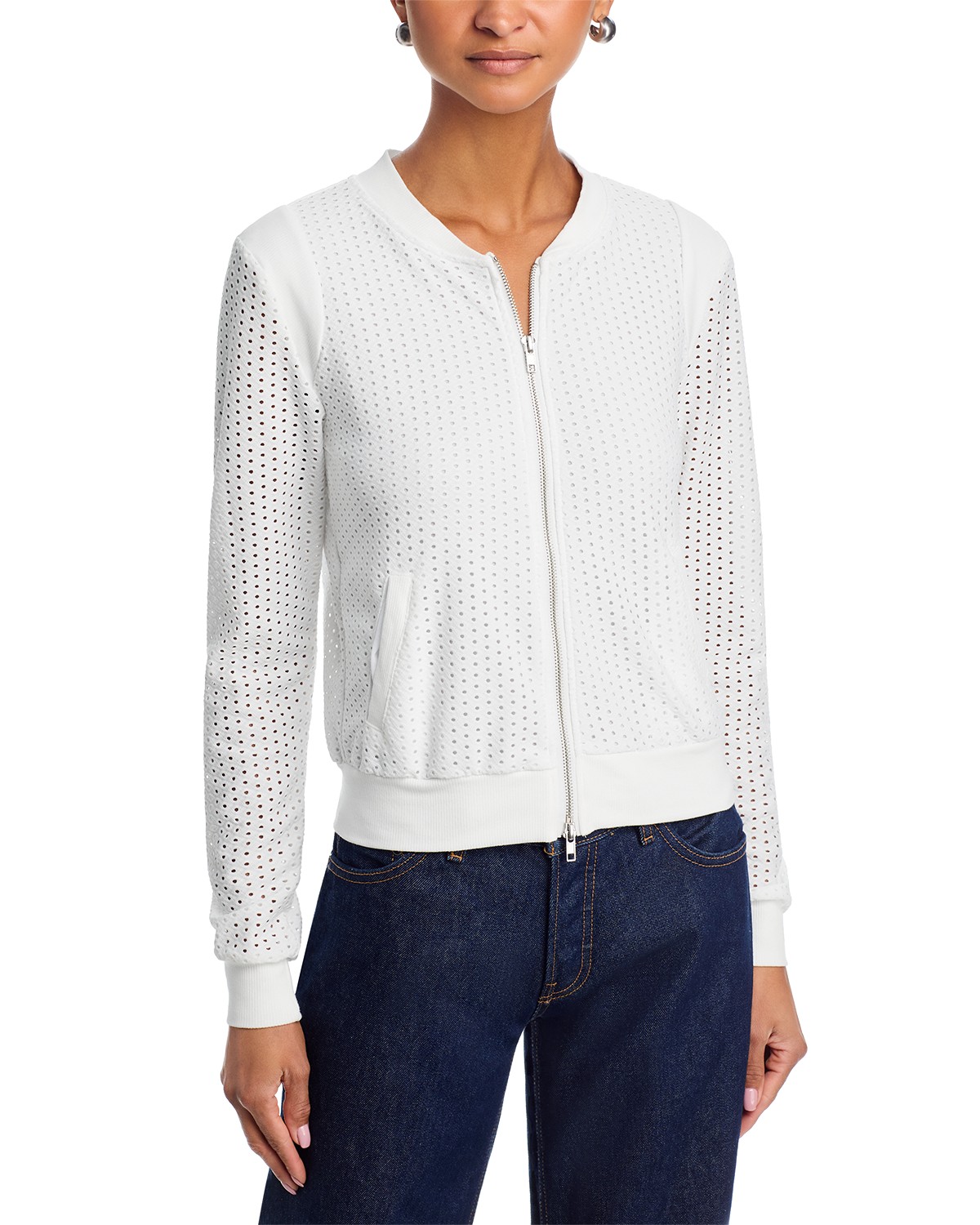 The Cutout Zip Up Sweater