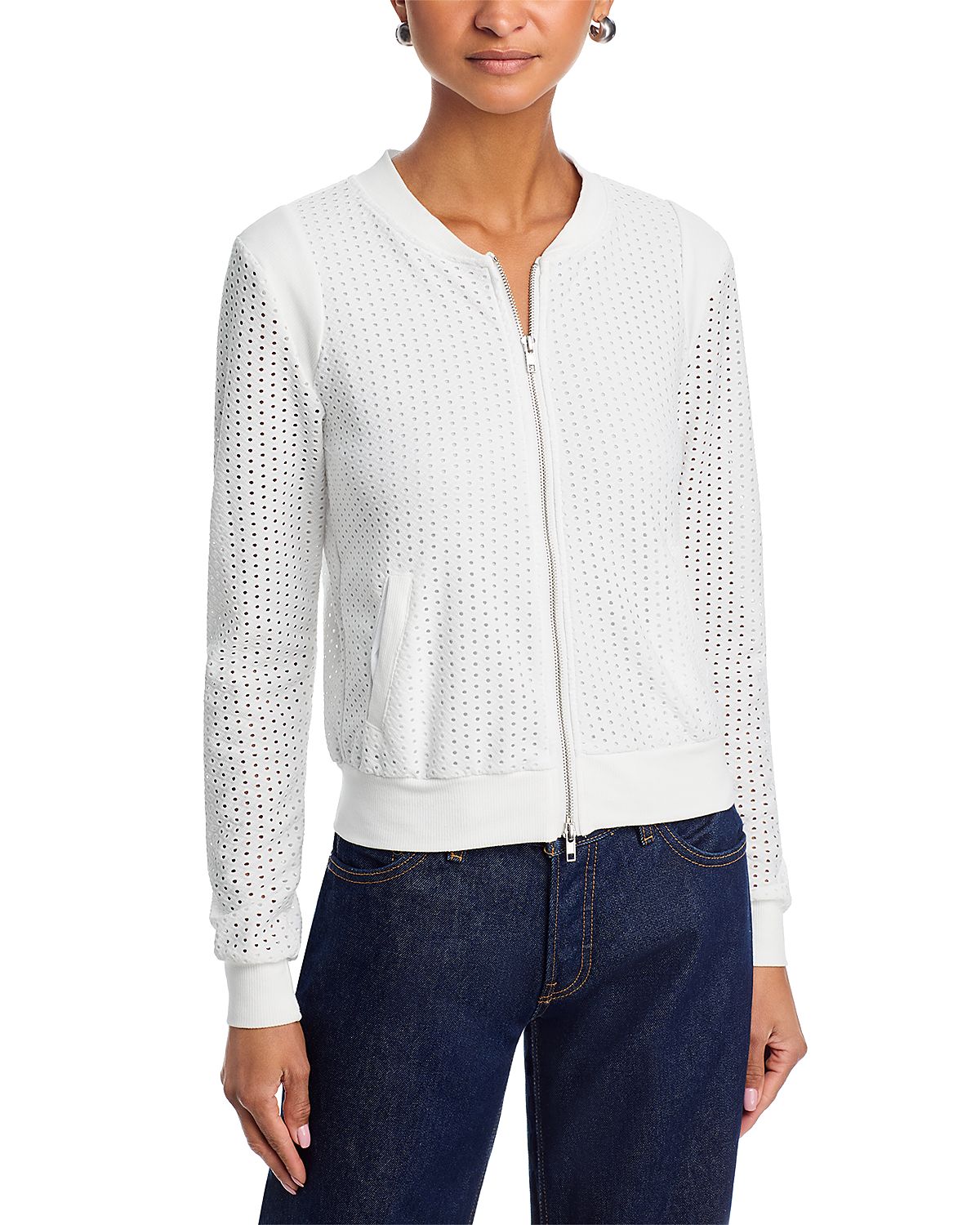 Six Fifty The Cutout Zip Up Sweater