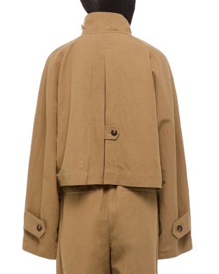 Cropped Sandw Trench Coat