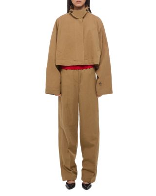 Cropped Sandw Trench Coat