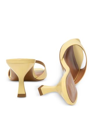 Women's Leather Heeled Mules