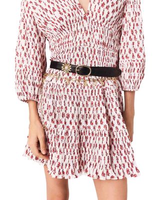 Women's Removable Jewel Leather Belt