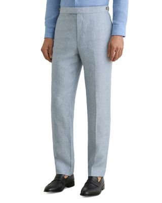Atlantic Tailored Fit Linen Twill Suit Trousers