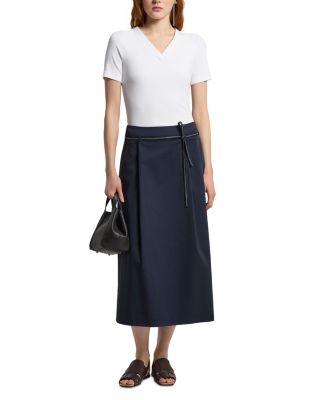 Mixed Media V Neck Tee