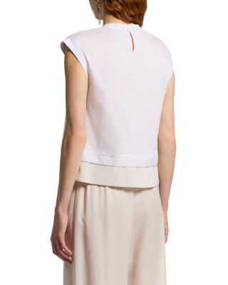 Layered Look Crewneck Tee