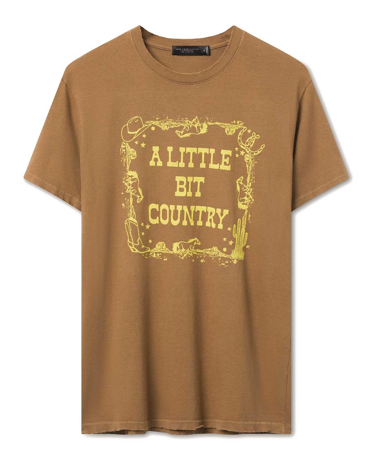 Junk Food Clothing Unisex A Little Bit Country Vintage Tee