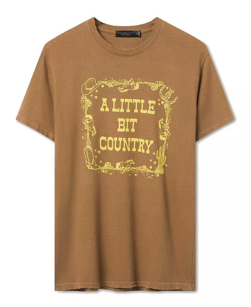 Junk Food Clothing Unisex A Little Bit Country Vintage Tee