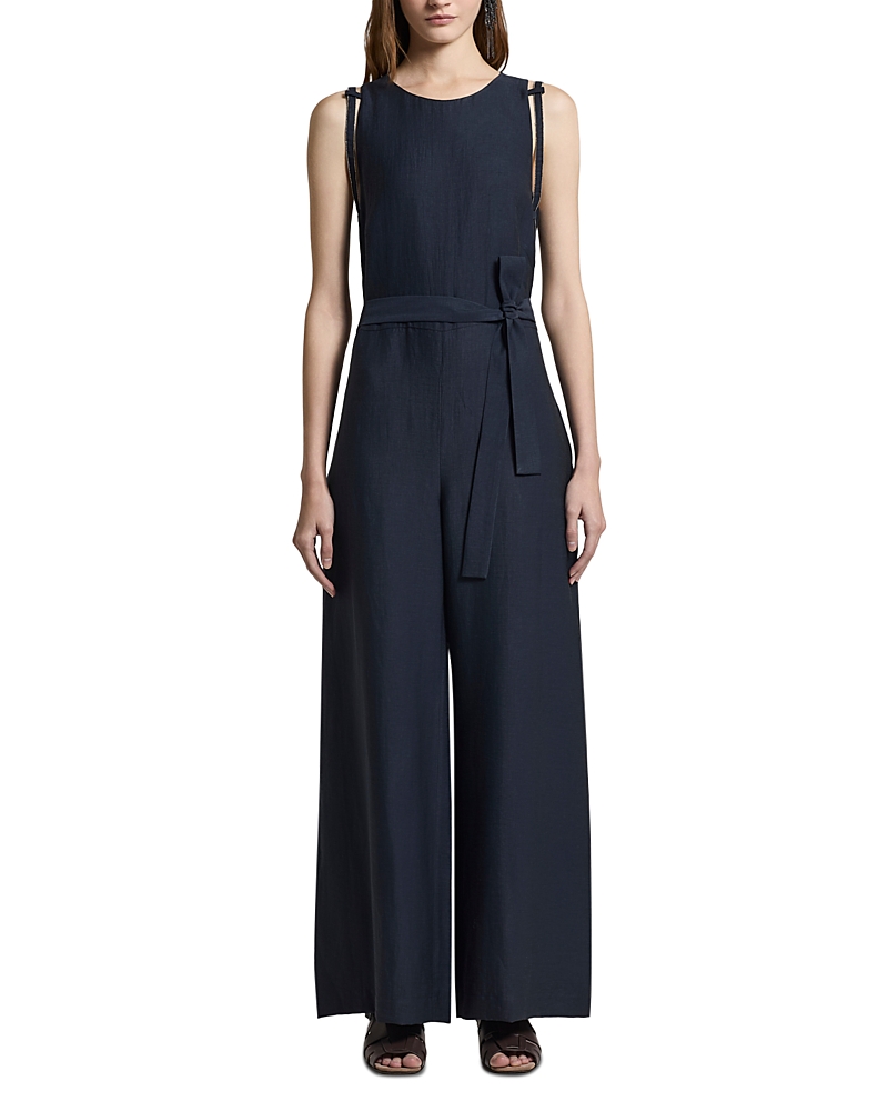 Peserico Sleeveless Round Neck Jumpsuit