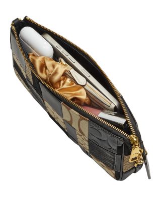 Small Black Logo Patchwork Shoulder Bag