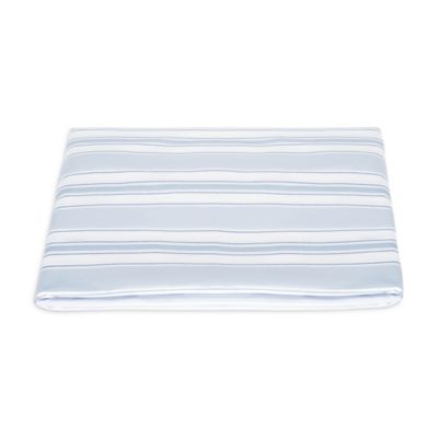 Matouk - Elio Striped Percale Sheets Blue