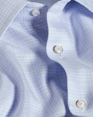 Trim Fit Dobby Check Dress Shirt