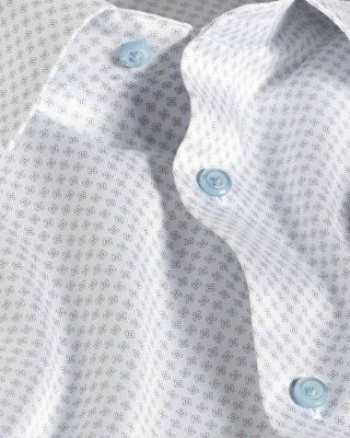 Trim Fit Neat Print Dress Shirt