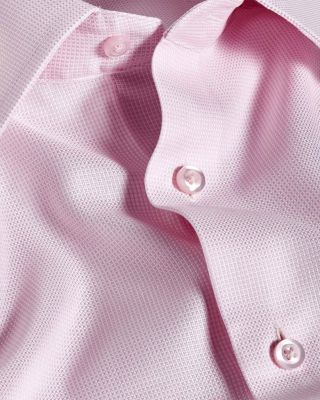 Trim Fit Micro Dobby Solid Dress Shirt