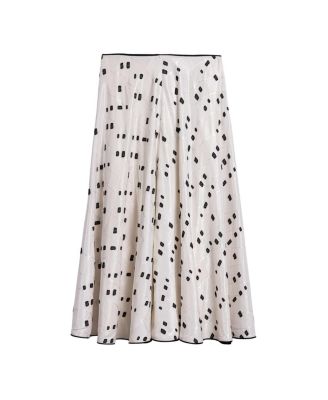  Printed Midi Skirt