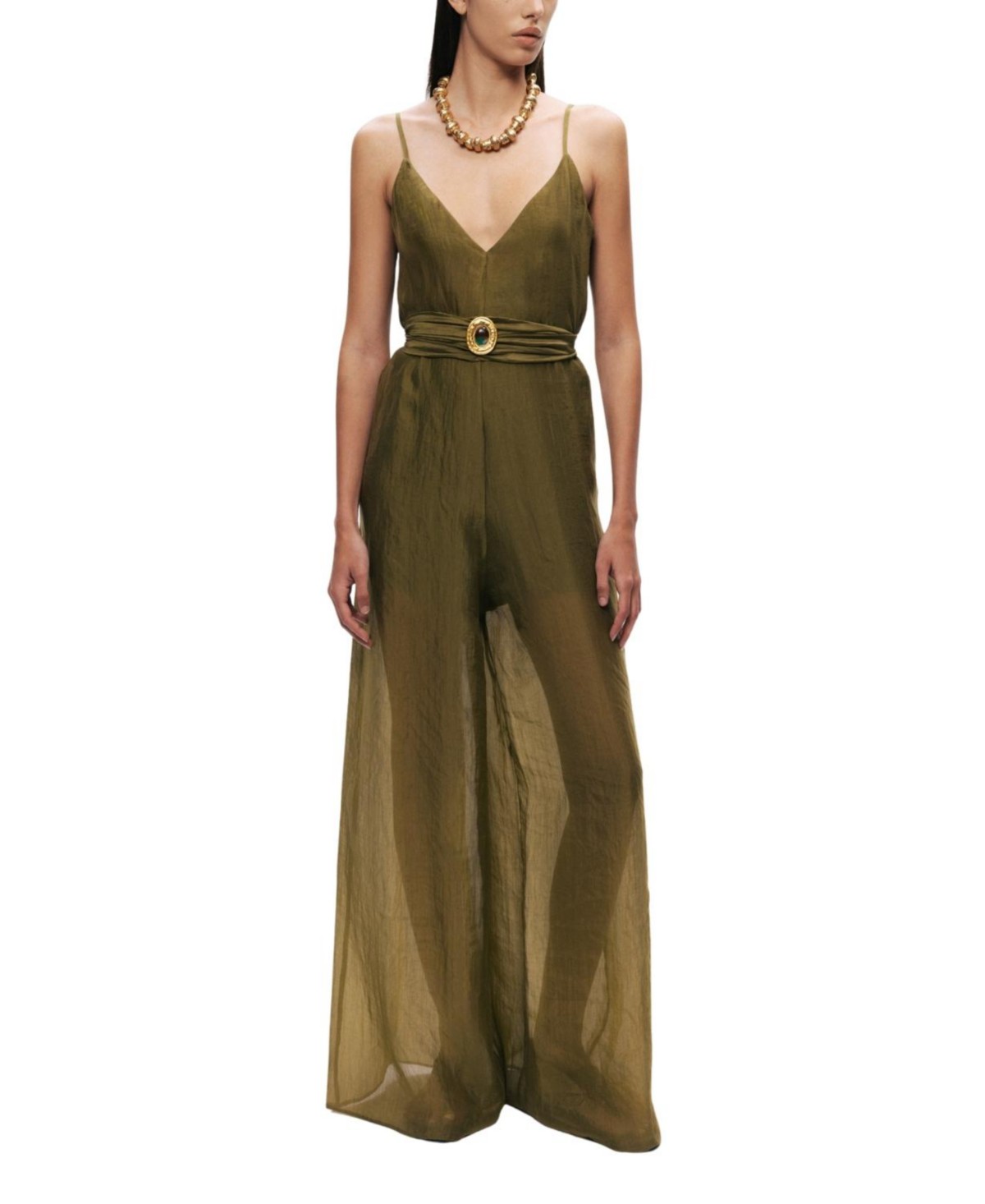 Strappy Wide-Leg Jumpsuit
