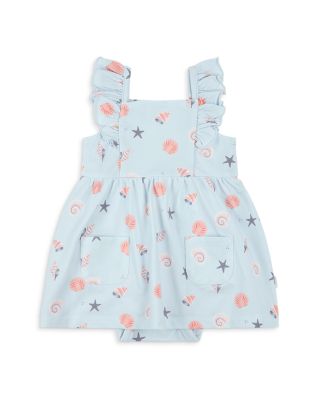 Girls' Seashell Print Bodysuit Dress - Baby