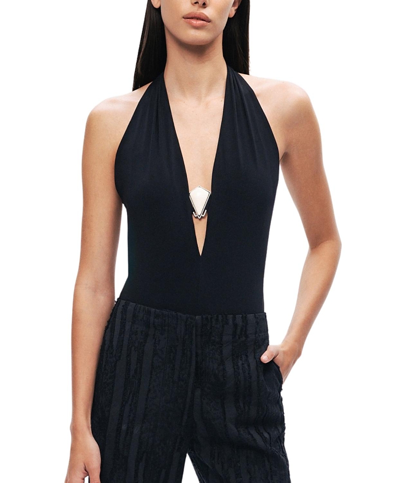 Nocturne Halter Deep V Blouse