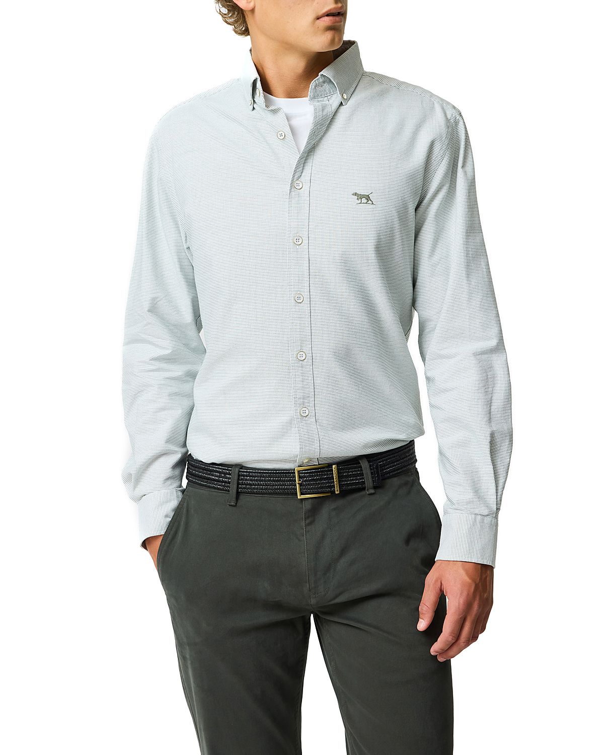 Rodd & Gunn Gunn Oxford 2 Long Sleeve Sports Fit Shirt
