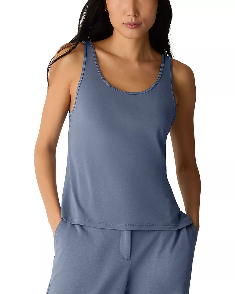Eileen Fisher Scoop Neck Sleeveless Silk Top