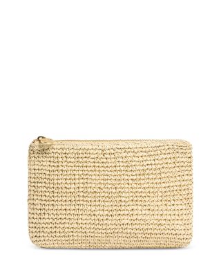 Small Raffia Flat Pouch 