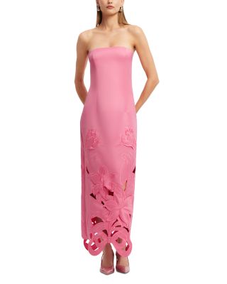 Rayna Appliqu&eacute; Bustier Maxi Dress