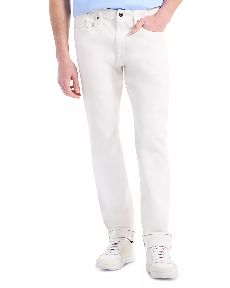 Robert Graham Cadiz Straight Leg Jeans in White