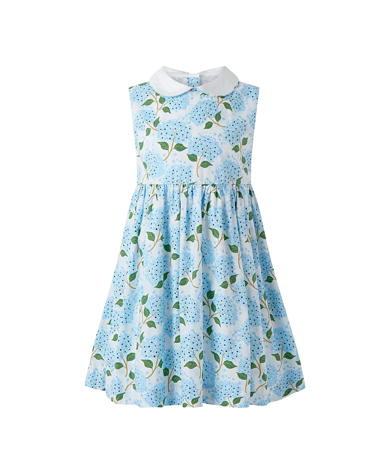 Rachel Riley Girls' Hydrangea Peter Pan Collar Dress - Little Kid, Big Kid