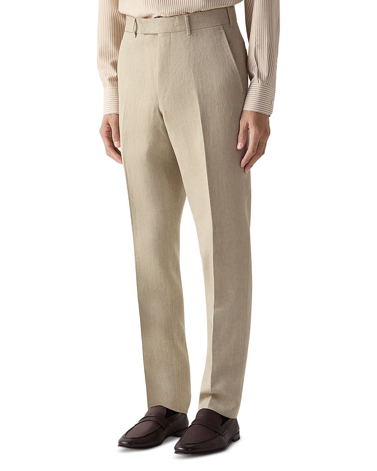 Zegna Slim Fit Oasi Lino Pants