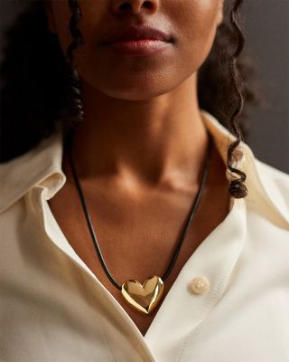 Millie Bubble Heart Paracord Pendant Necklace, 26"