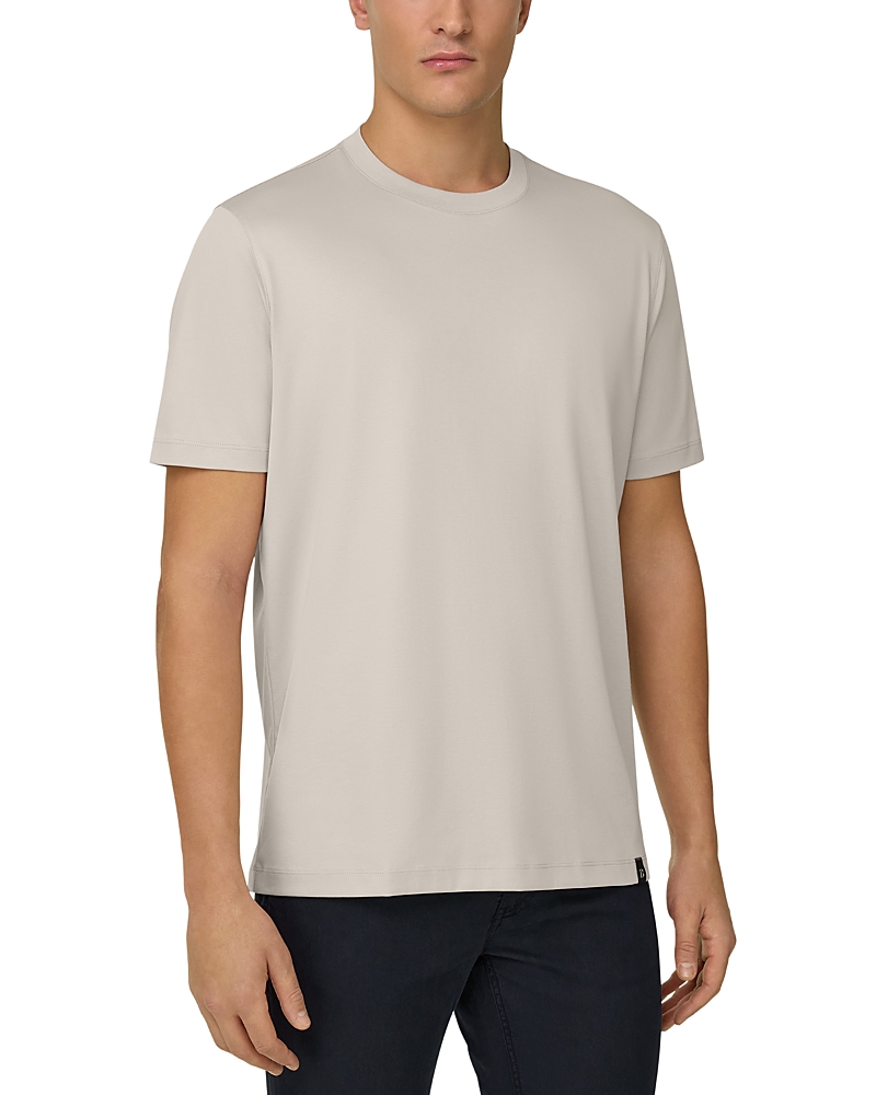 Boggi Milano Regular Fit Silk Blend Crewneck T-Shirt
