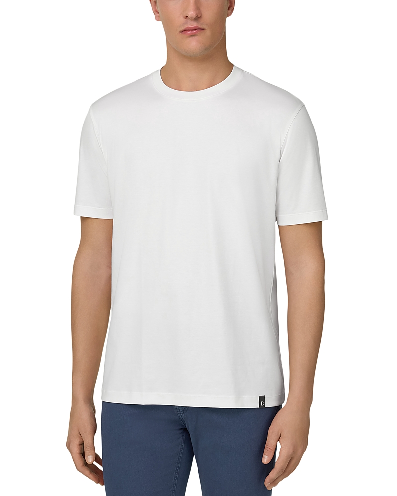 Boggi Milano Regular Fit Silk Blend Crewneck T-Shirt